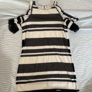 Zara Black and White Mini dress